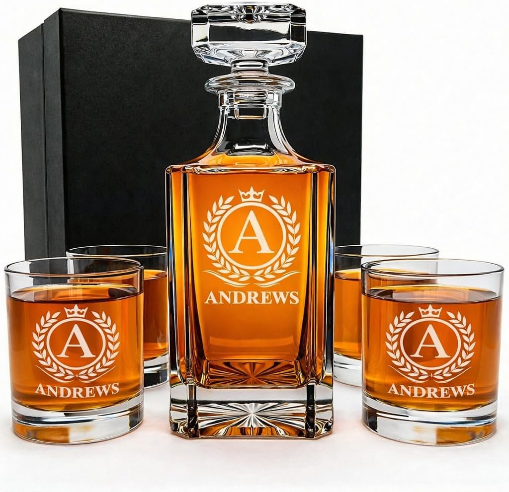 Personalized Whiskey Decanter Set