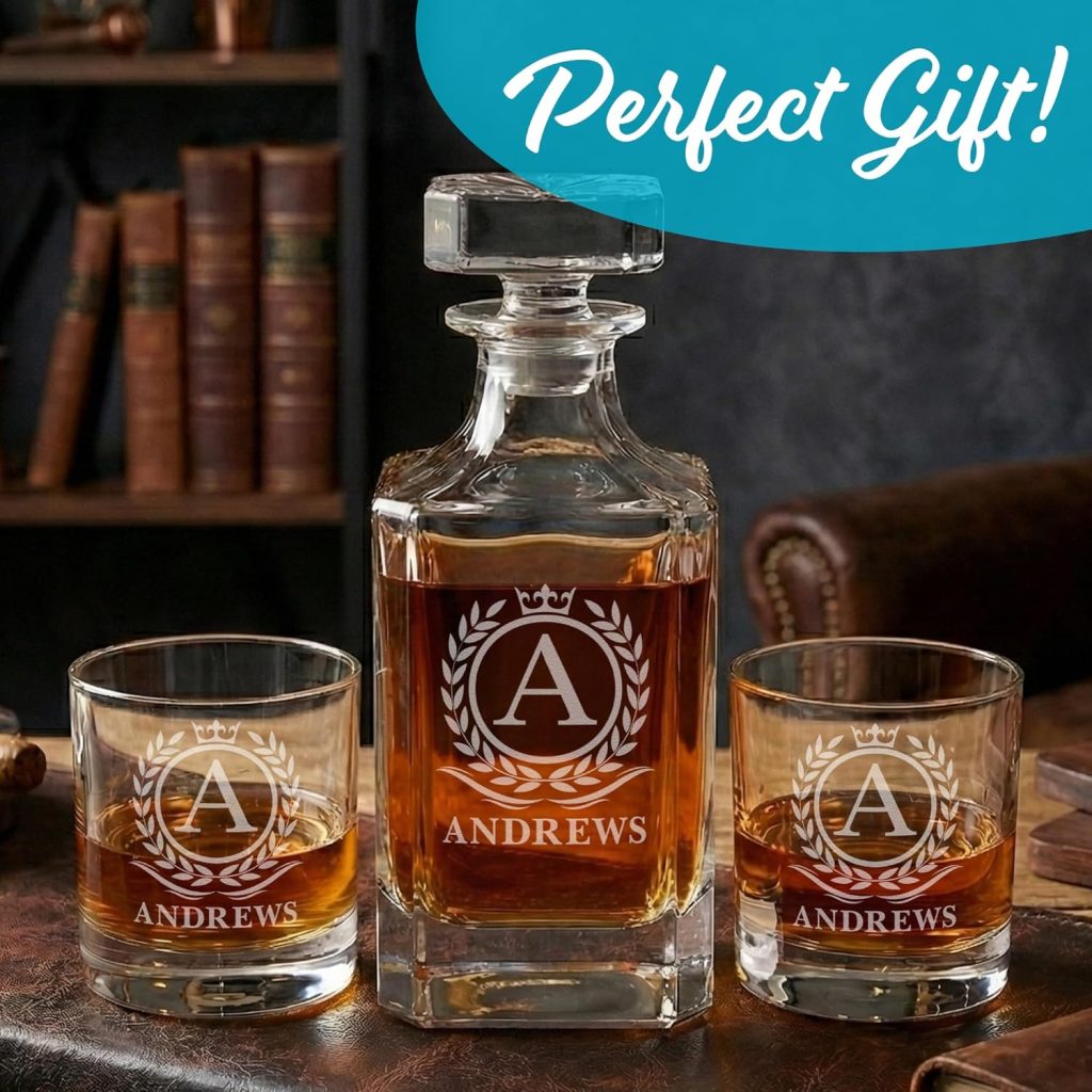 Personalized Whiskey Decanter Set