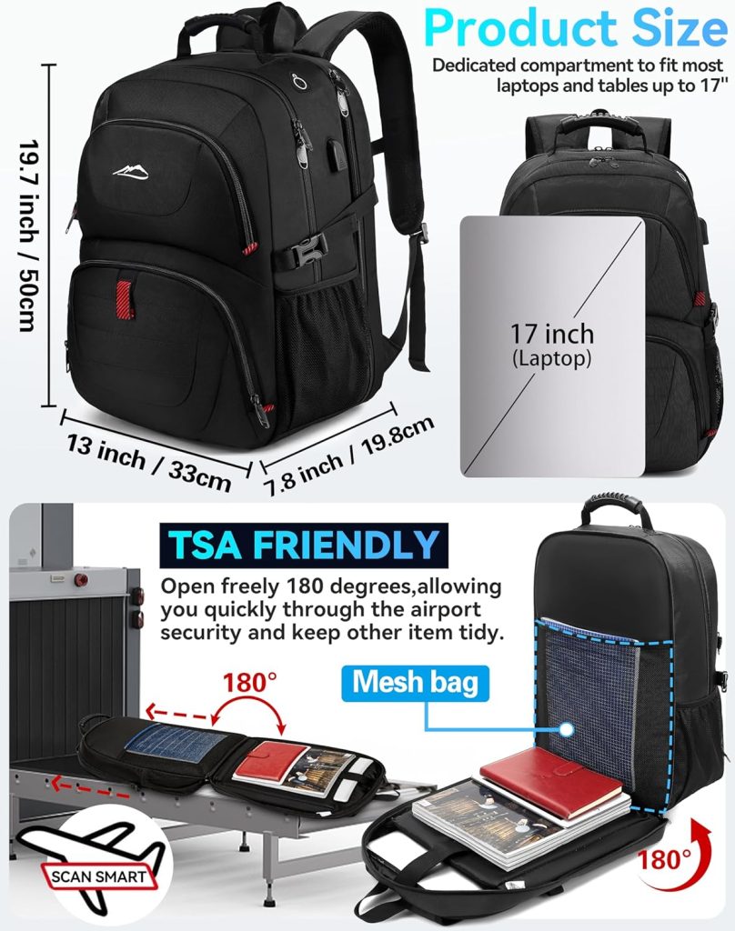 Laptop Backpack with USB Charging Port