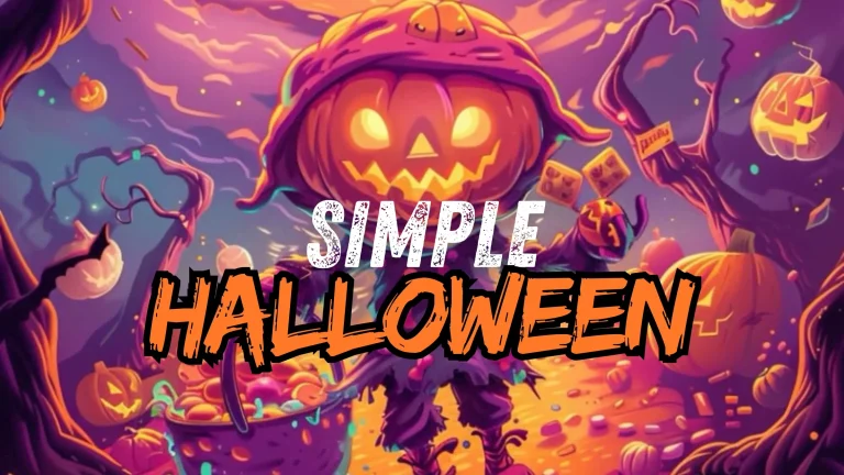 Simple Halloween Coloring Book